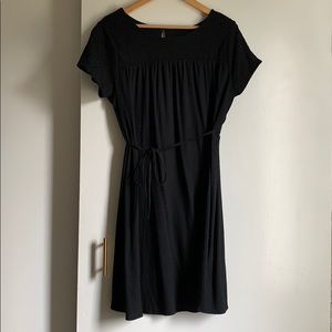 Liz Lange for Target Maternity belted black dress